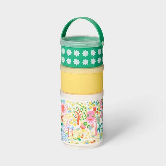 Roller Rabbit x Target Other - ROLLER RABBIT X TARGET Vacation Stackable Snacklebox Yellow/Green NWT